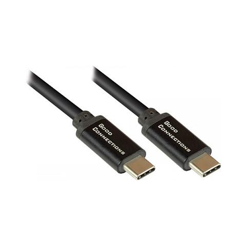USB-C kabel Good Connections 2213-SF015S - 1,5 m sort