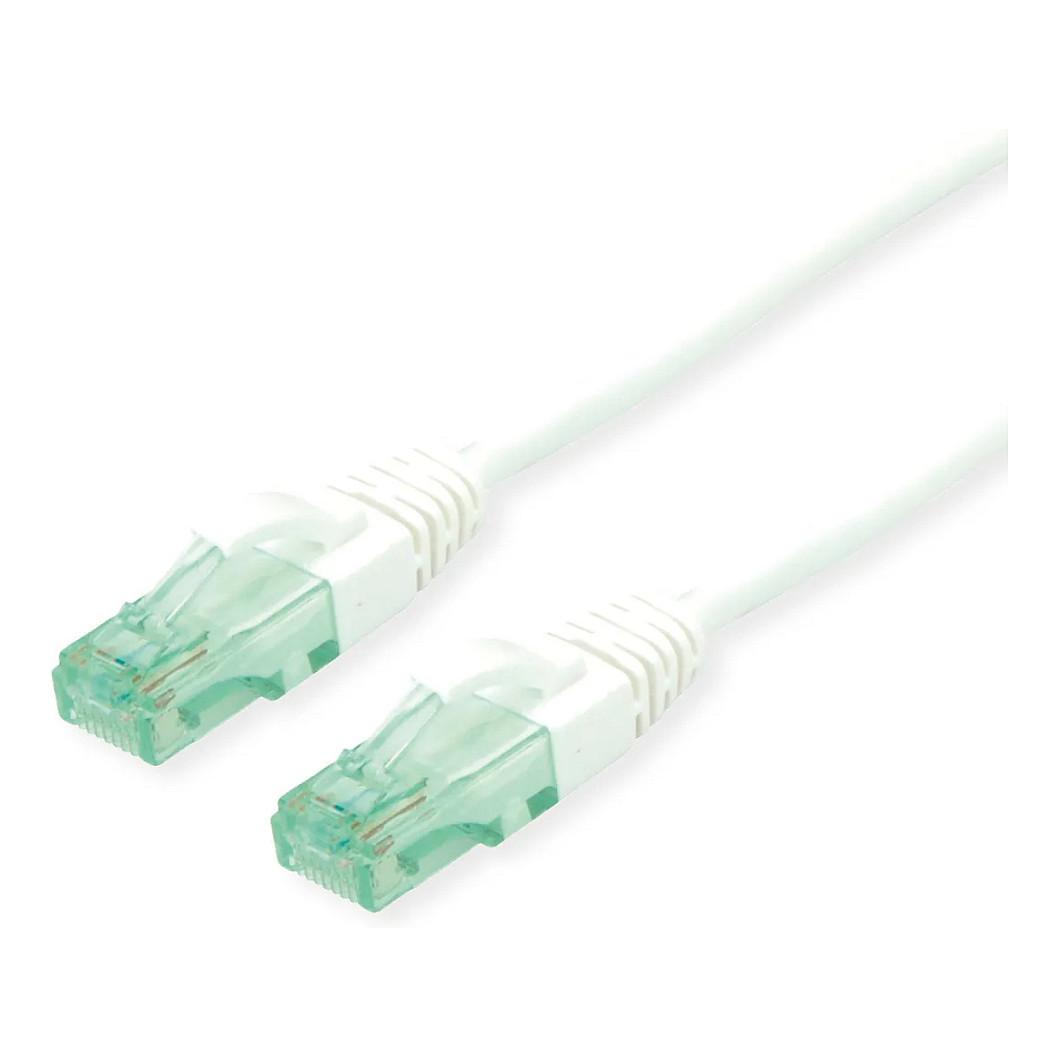Patchkabel ROLINE RM Cat.6A U/UTP - hvid, 5 m