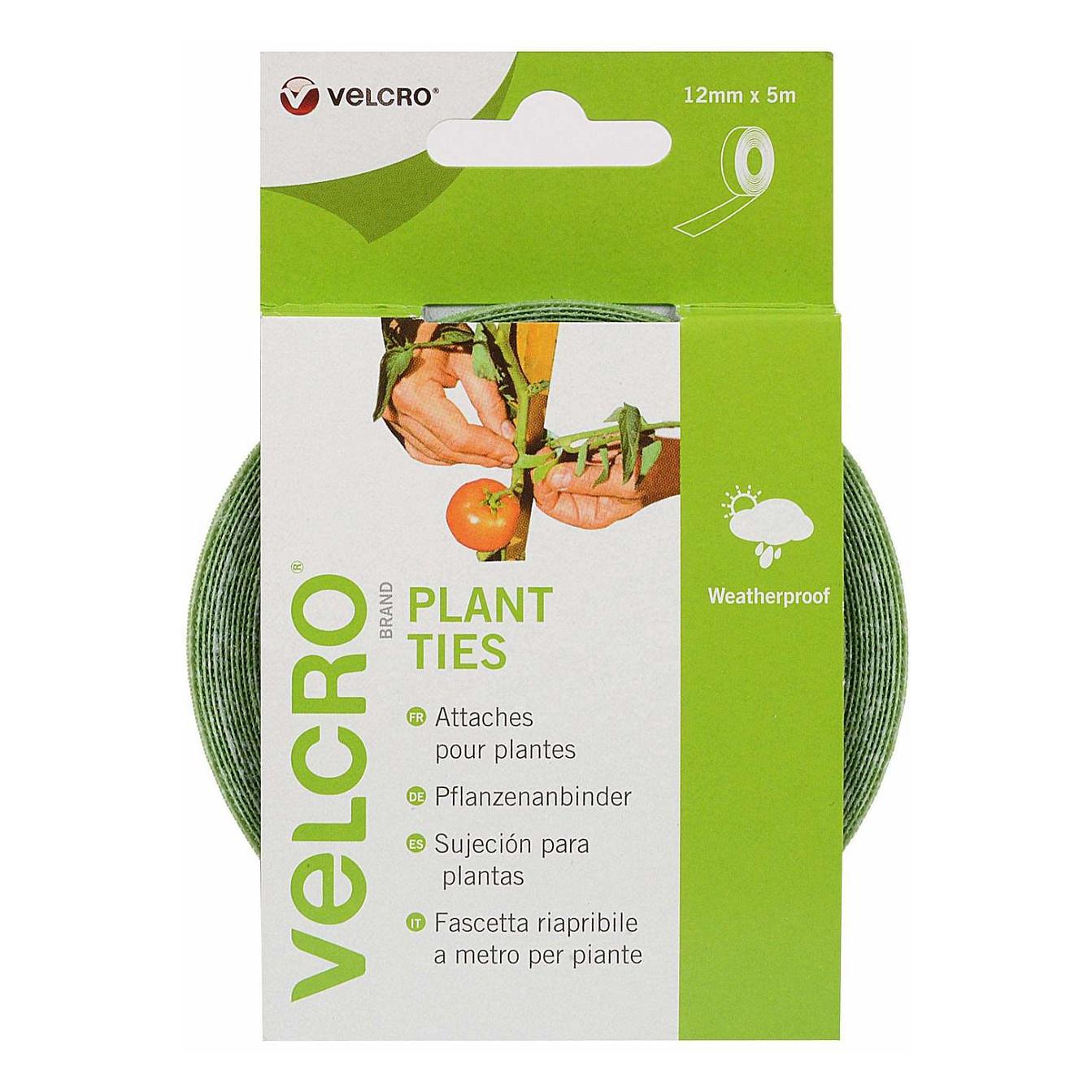 Plantebinder Velcro ONE-WRAP 12 mm x 5 m - grøn