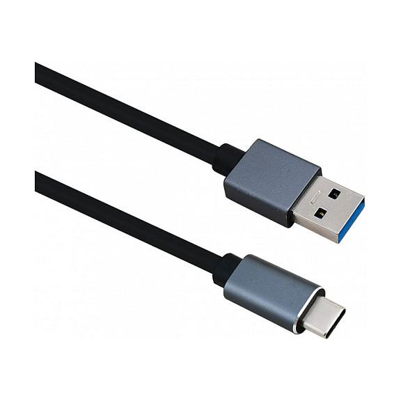 USB-kabel Helos USB 3.1 A til USB Type-C PREMIUM - 2 m, sort