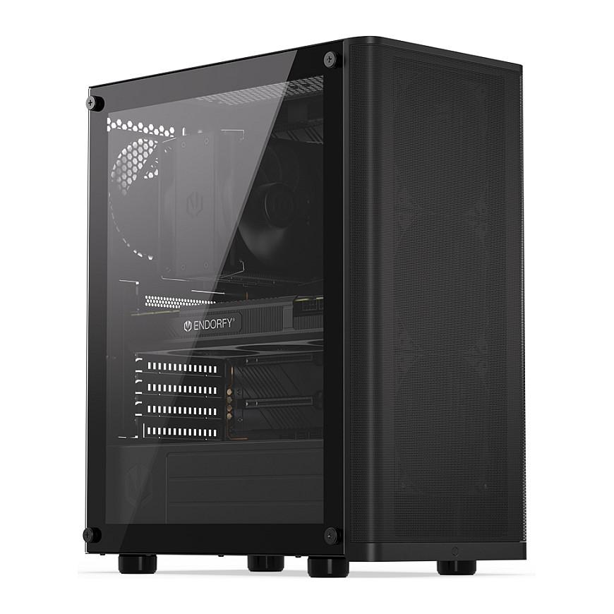 Endorfy Ventum 200 Air Midi Tower PC Kabinet - ATX, 4 Stratus 120 PWM fans - Sort