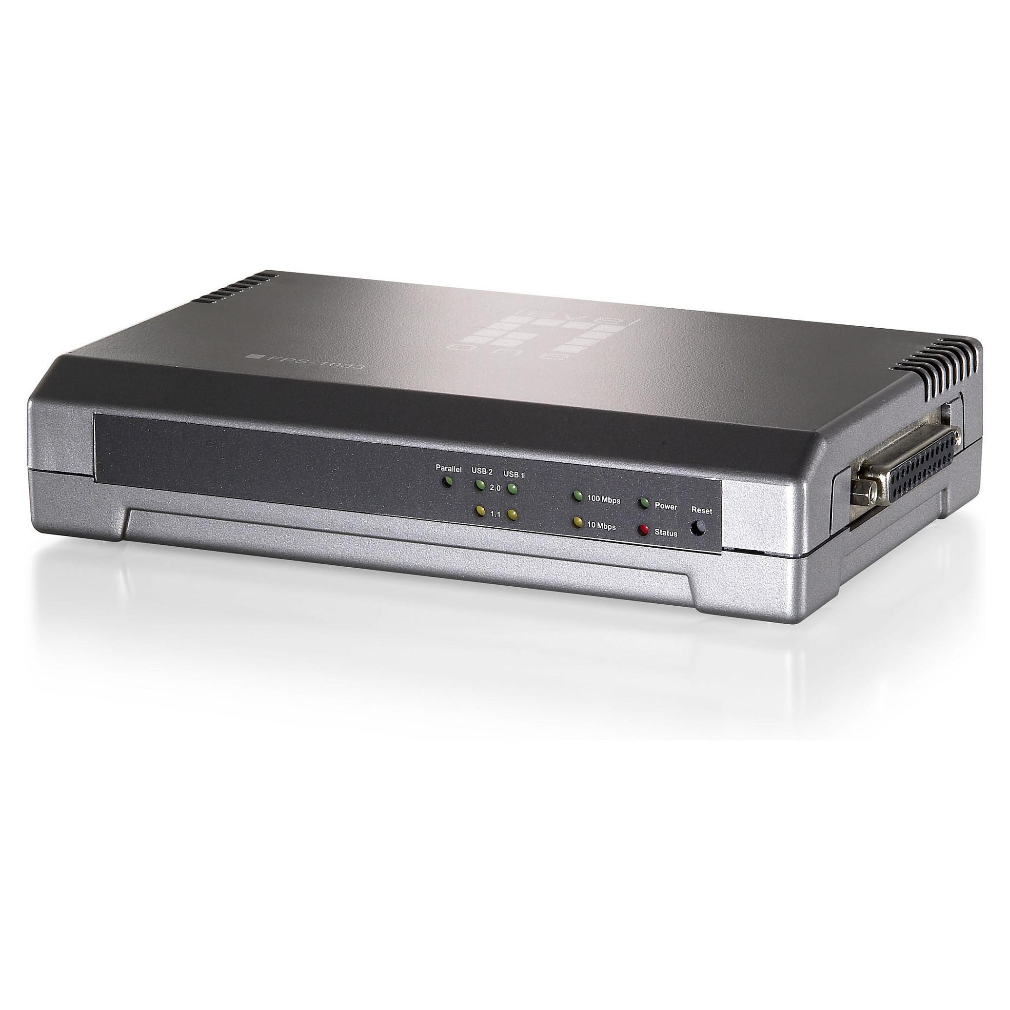 LevelOne FPS-1033 Udskriftsserver USB 2.0 / parallel Ethernet Fast Ethernet 100Mbps