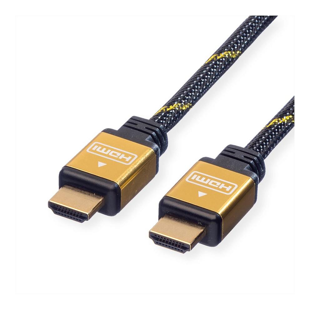 HDMI-kabel ROLINE GOLD High Speed med Ethernet - 3 m