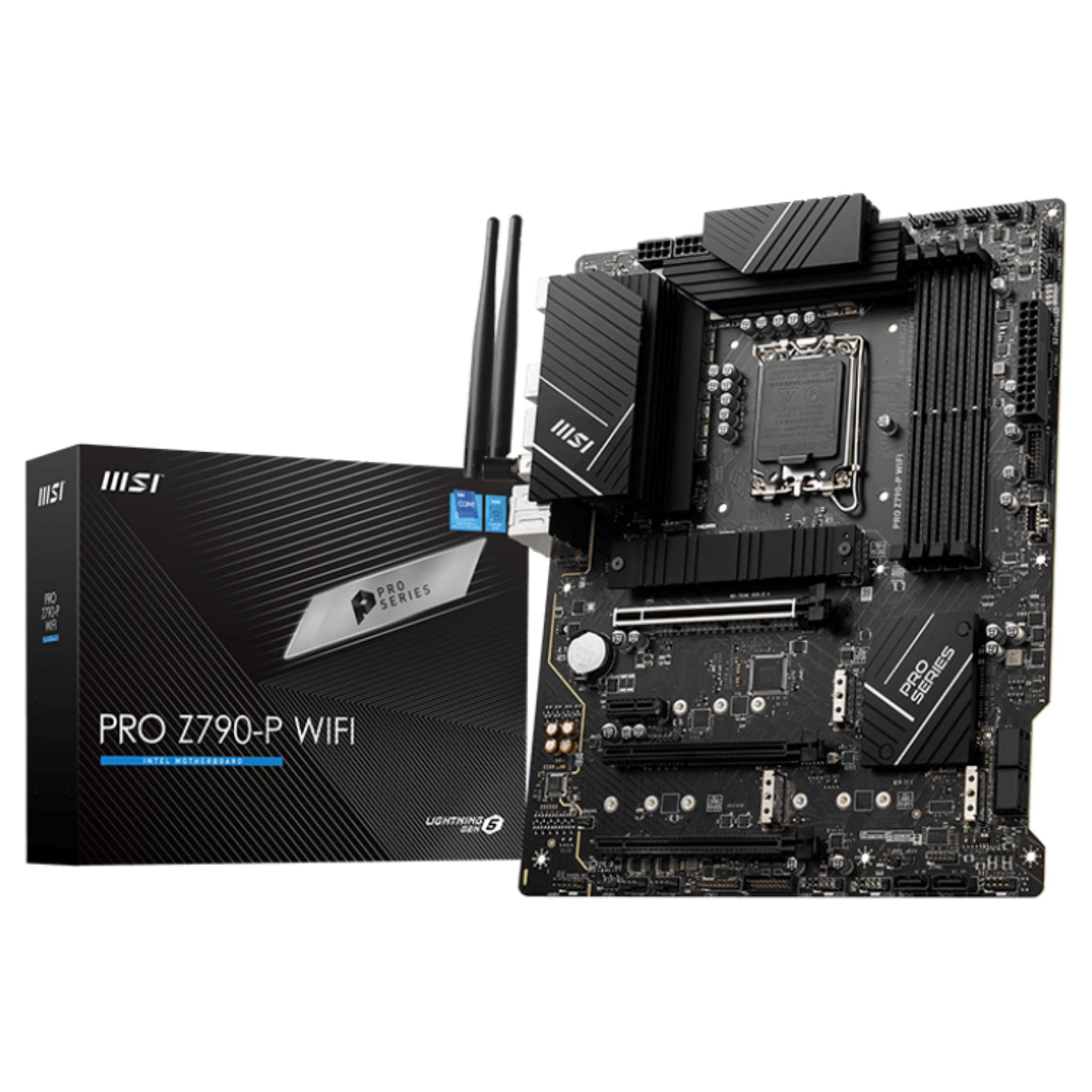 MSI PRO Z790-P WIFI Bundkort - Intel Z790 - Intel LGA1700 - DDR5 RAM - ATX