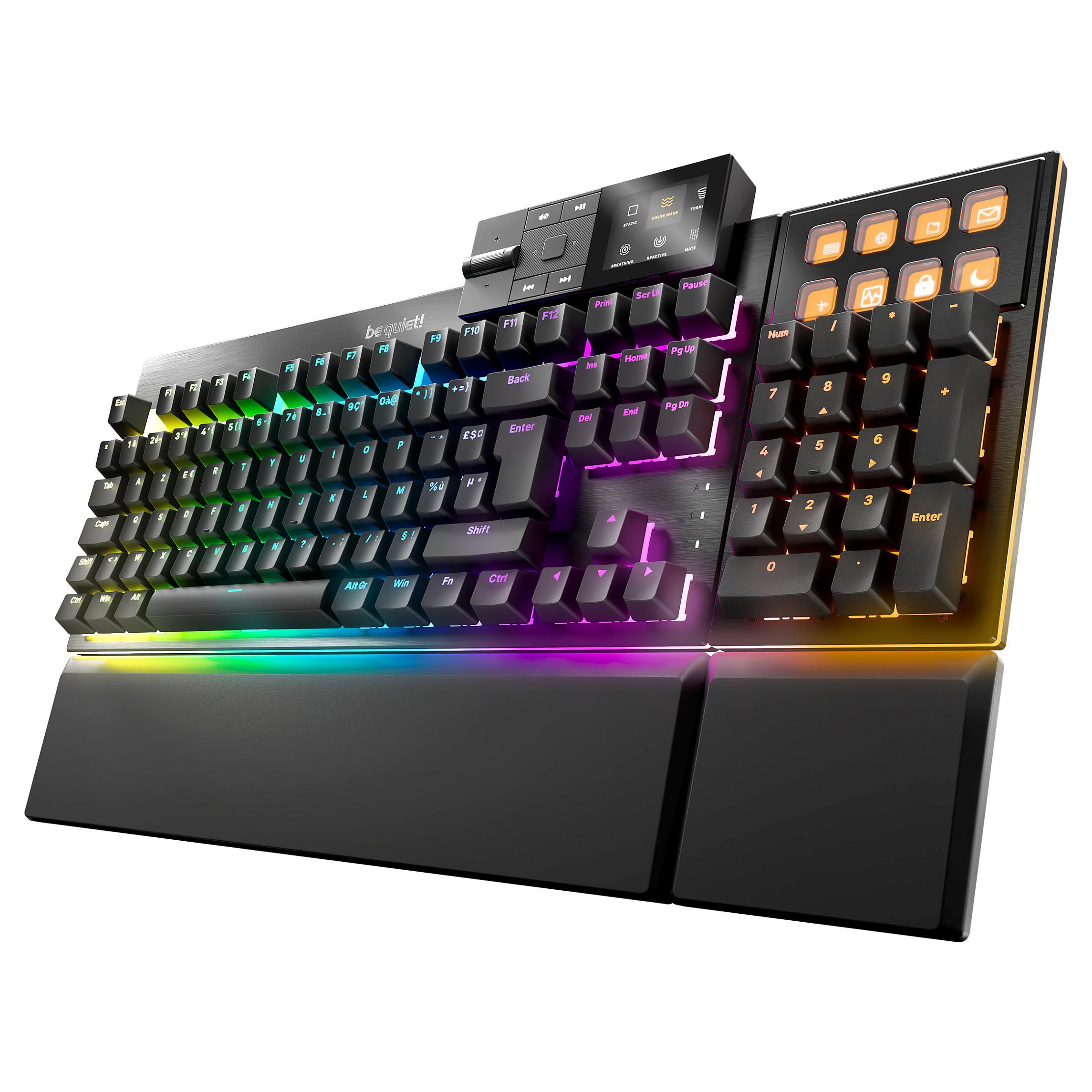 Gamingtastatur be quiet! Dark Mount Silent Linear FR ISO - sort