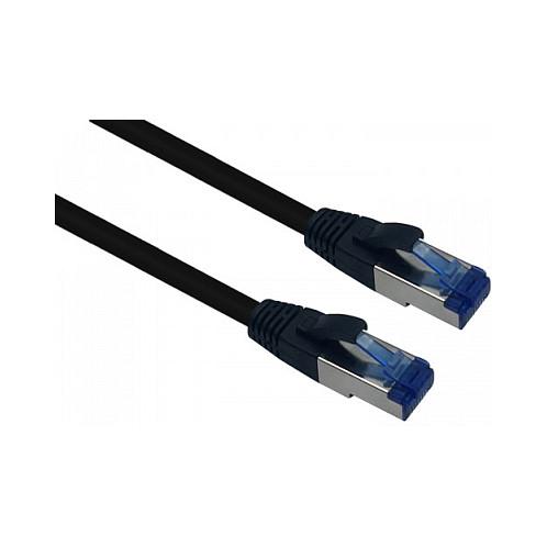 Patchkabel Helos Cat.6a Outdoor AWG 26/1 - sort 1 m