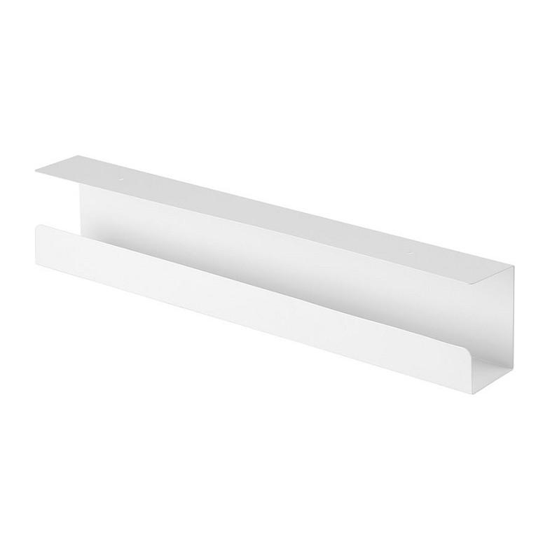 VALUE kabelbakke, hvid, stål 600x114x76 mm - til montering under bord