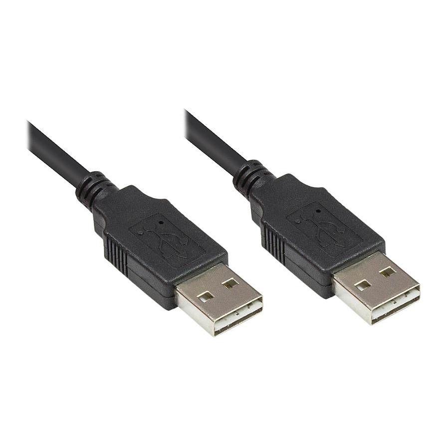 USB 2.0-kabel Good Connections EASY USB-A til USB-A - sort, 5 m