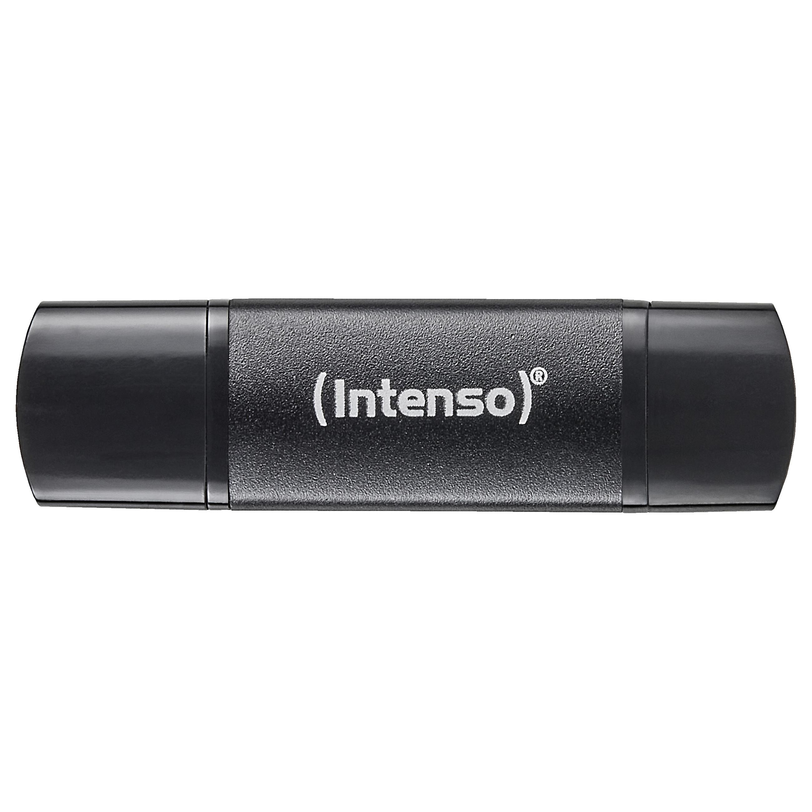 Intenso Flex Line USB-stick 256 GB med USB Type-C/USB Type-A, USB 3.2 Gen 1, sort