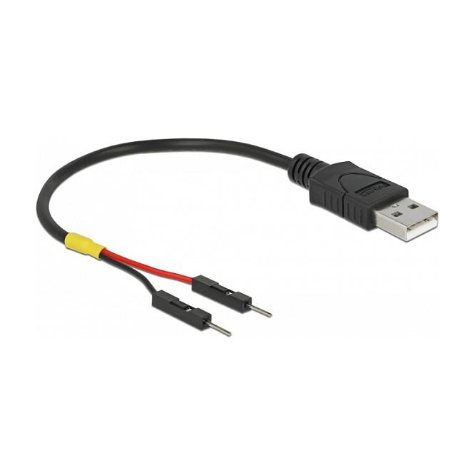 USB-strømkabel DeLOCK 85400 USB-A til 2 x pin-header han - 10 cm