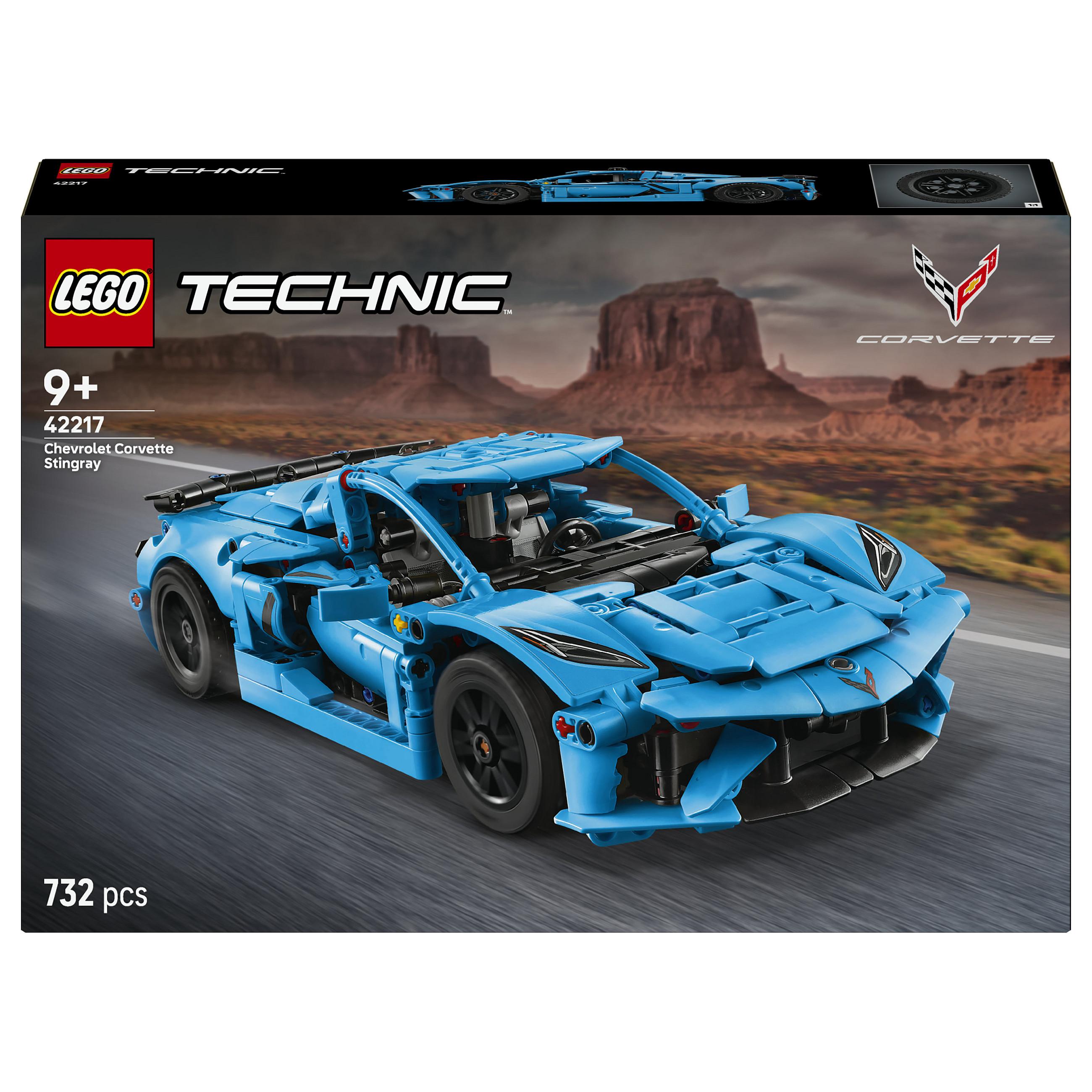LEGO Technic 42217 Chevrolet Corvette Stingray byggesæt, 732 dele, blå modelbil 9+ år