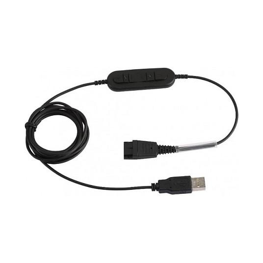 USB-A til QD headsetkabel MS USB 100-002-USB - sort