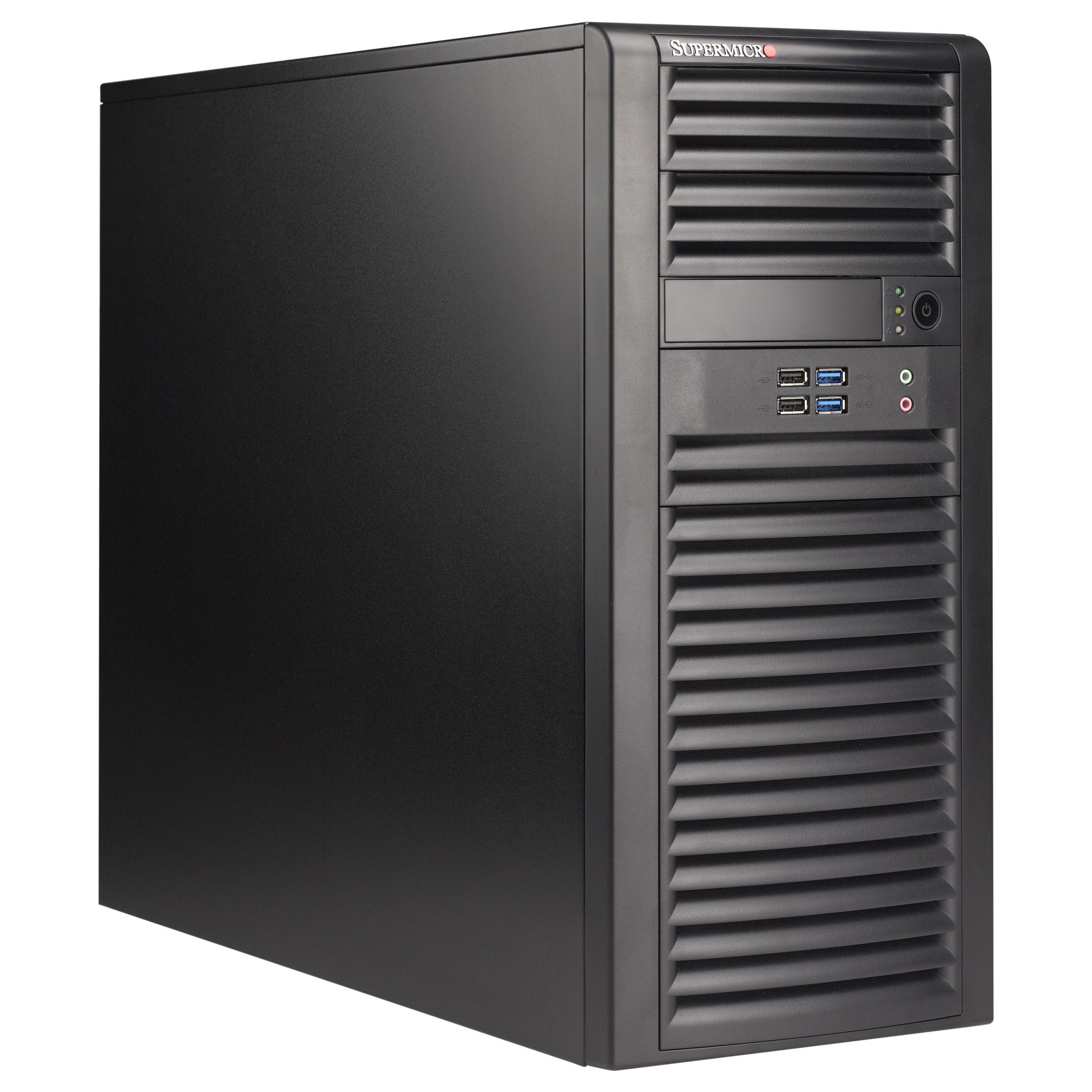 Supermicro SC732 D4-668B Tower Udvidet ATX 668Watt Strømforsyning Sort