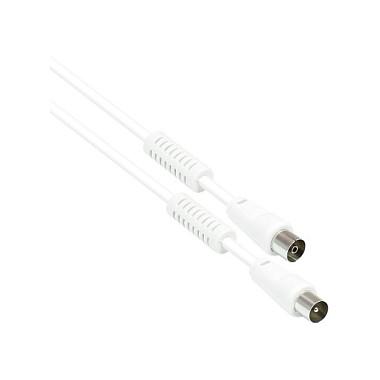 TV-antennekabel GoodConnections koaksial han til koaksial hun - hvid, 5 m