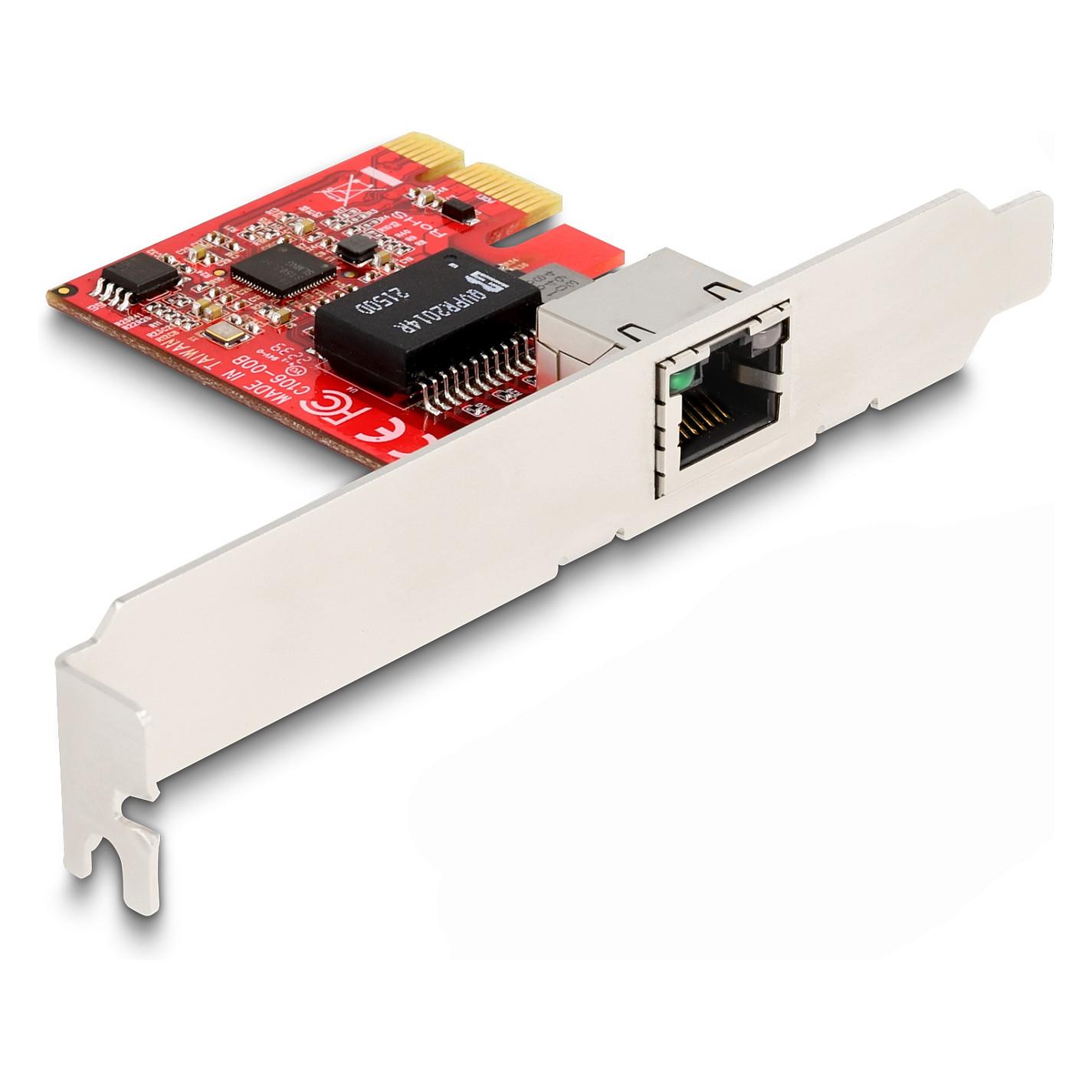 Netværkskort DeLOCK 90100 PCIe x1 2,5 Gigabit LAN