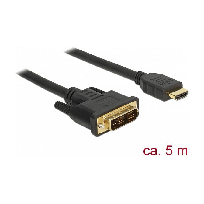 HDMI til DVI-D 18+1 kabel DeLOCK 85586 - 5 m