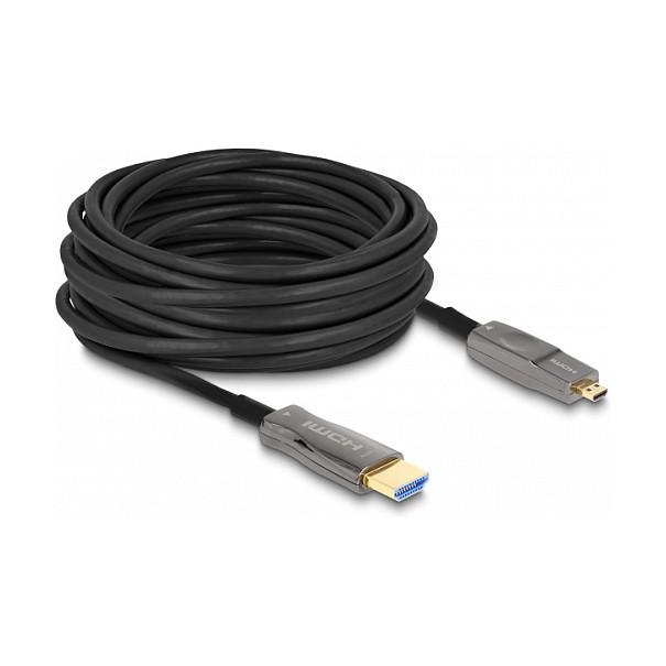 HDMI-kabel DeLOCK 86010 aktivt optisk 5-i-1 8K 60 Hz - 30 m
