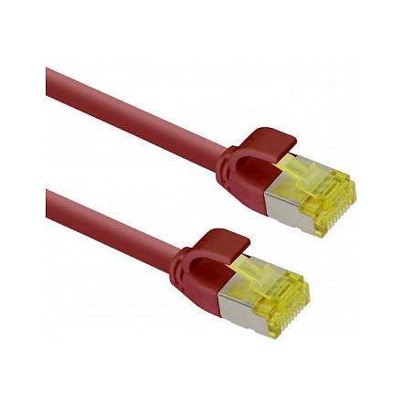 Patchkabel Helos Cat.6a Ultraslim TPE - rød 7,5 m