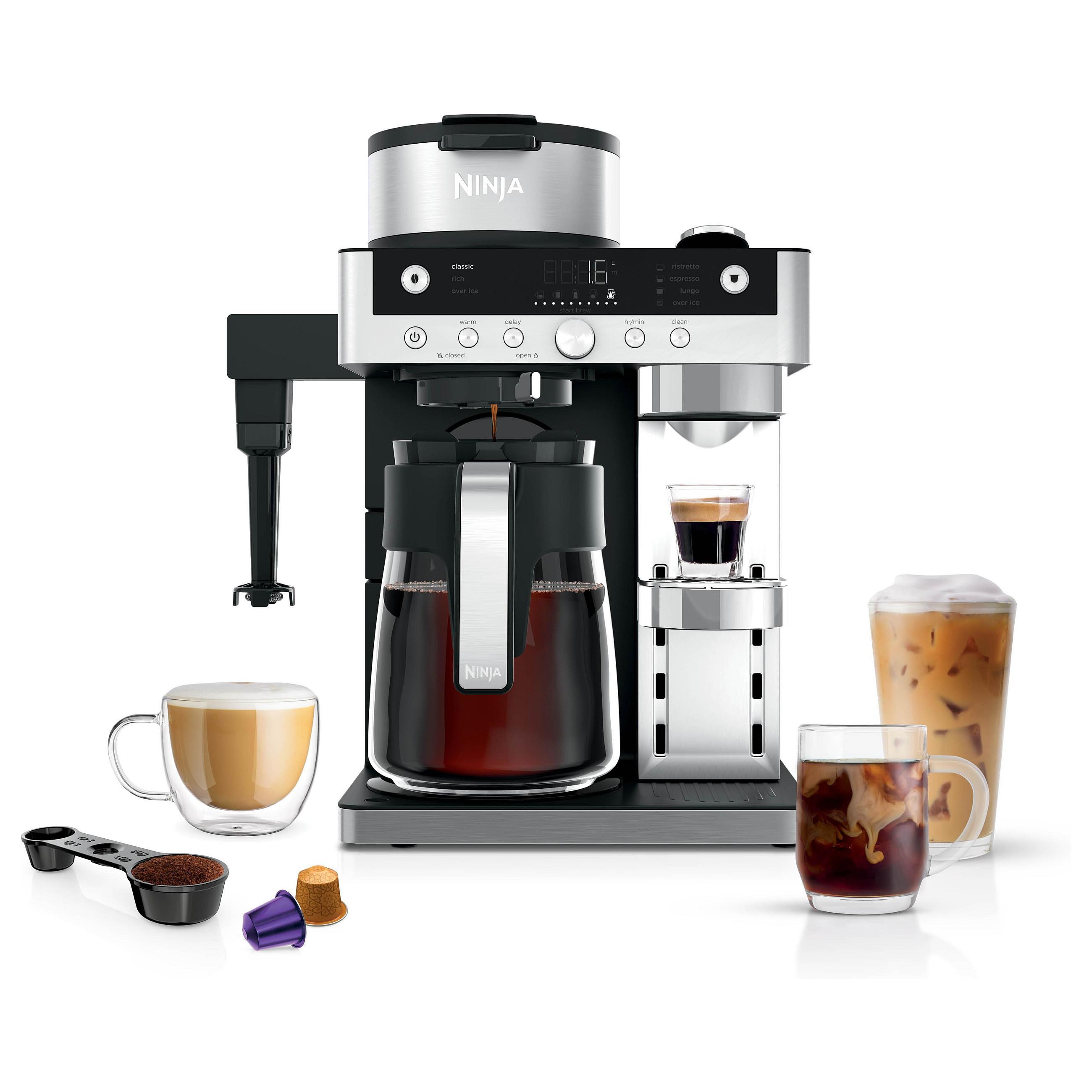 Ninja Prestige DualBrew System CFN802EU 2-i-1 kaffemaskine til filterkaffe og espressokapsler - sort