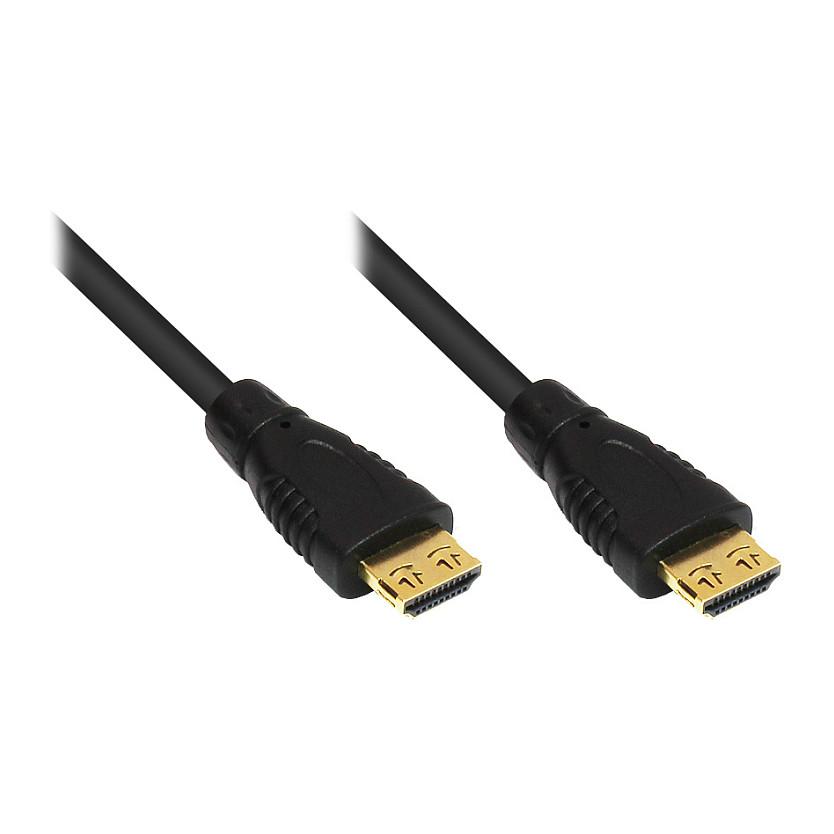 Aktivt HDMI 2.0-kabel econ connect GC-M0007 - 10 m, sort