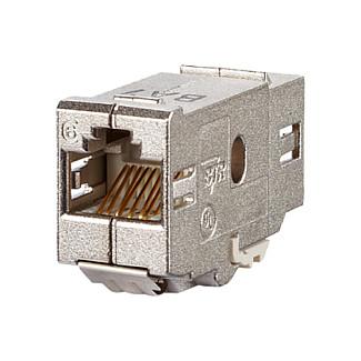 RJ45 keystone-koblingsmodul METZ CONNECT BTR E-DAT Kat.6 Class E - sølv