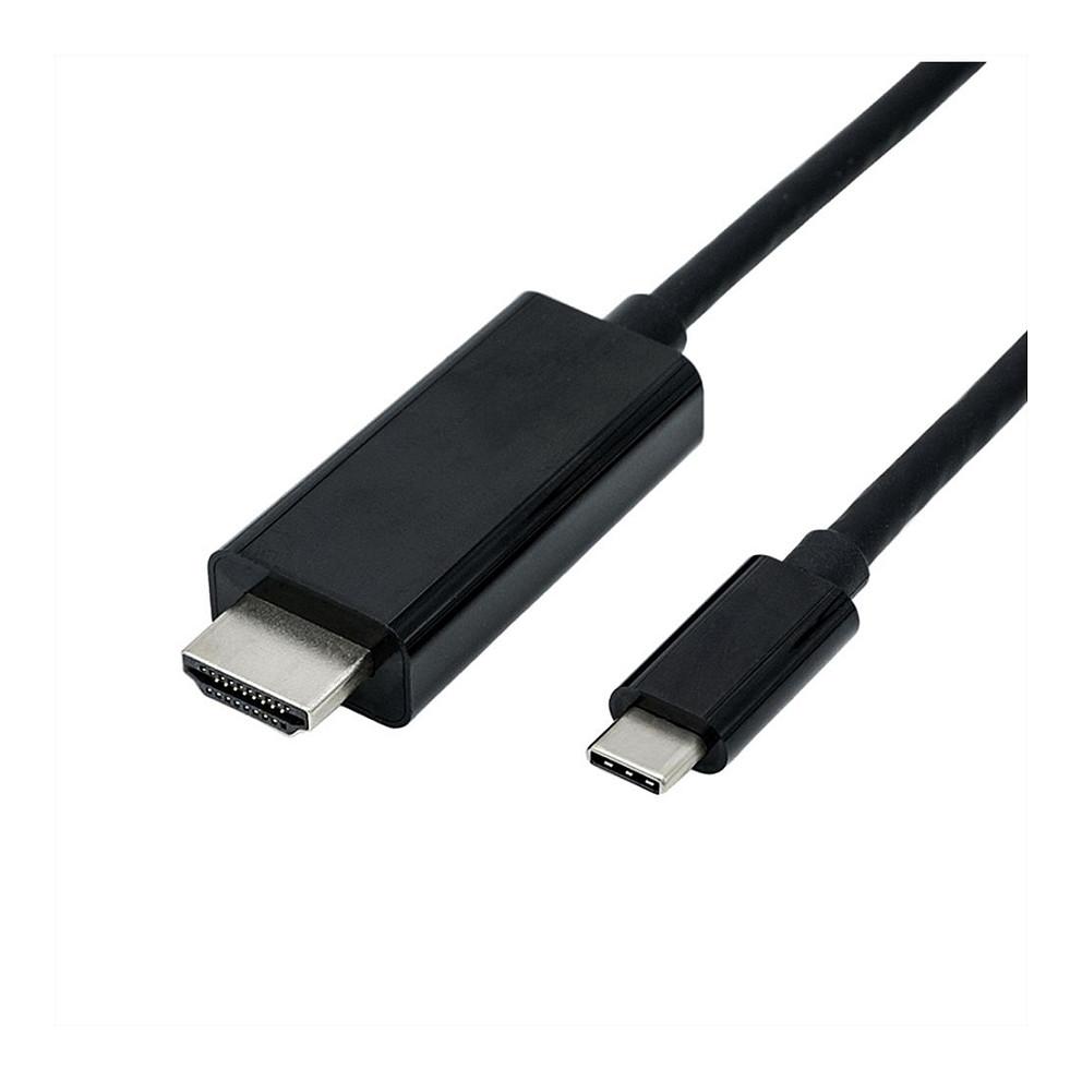 USB-C til HDMI adapterkabel ROLINE - 5 m, sort