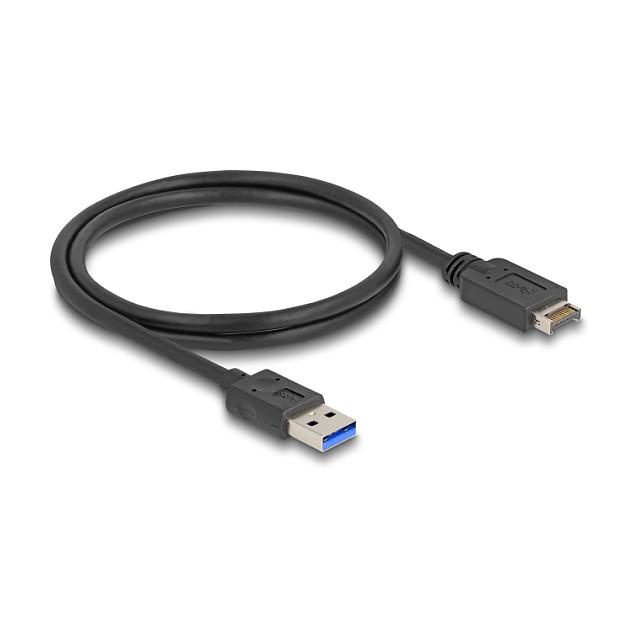USB-kabel DeLOCK 85411 USB Type-E Key A 20-pin til USB-A 80 cm