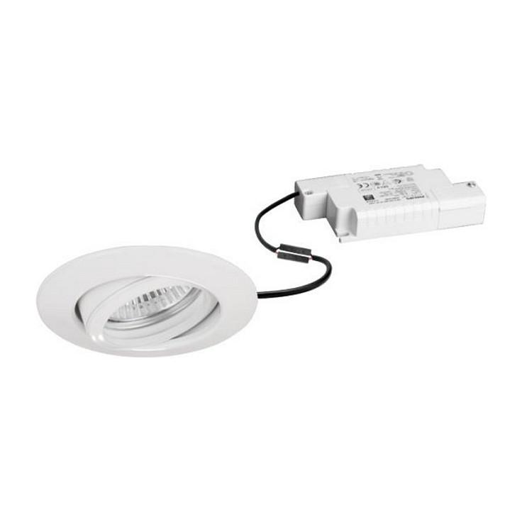LED-indbygningsspot Brumberg BB13 rund 6 W - hvid