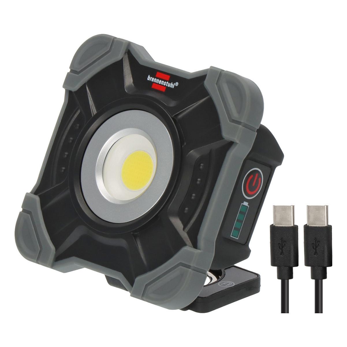 Brennenstuhl 1173700009, 10 W, LED, IP54, 2200 mAh, Sort, Grå, Håndholdt arbejdslys