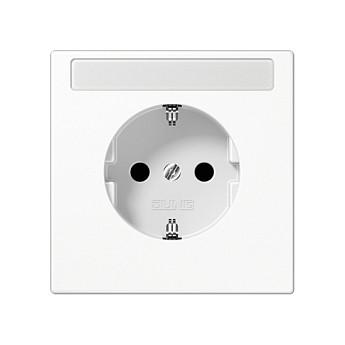 Stikkontakt JUNG LS1520KINAWW SCHUKO med skriftfelt - hvid