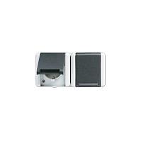 Dobbelt stikkontakt JUNG 8220 W AP/WD - vandret