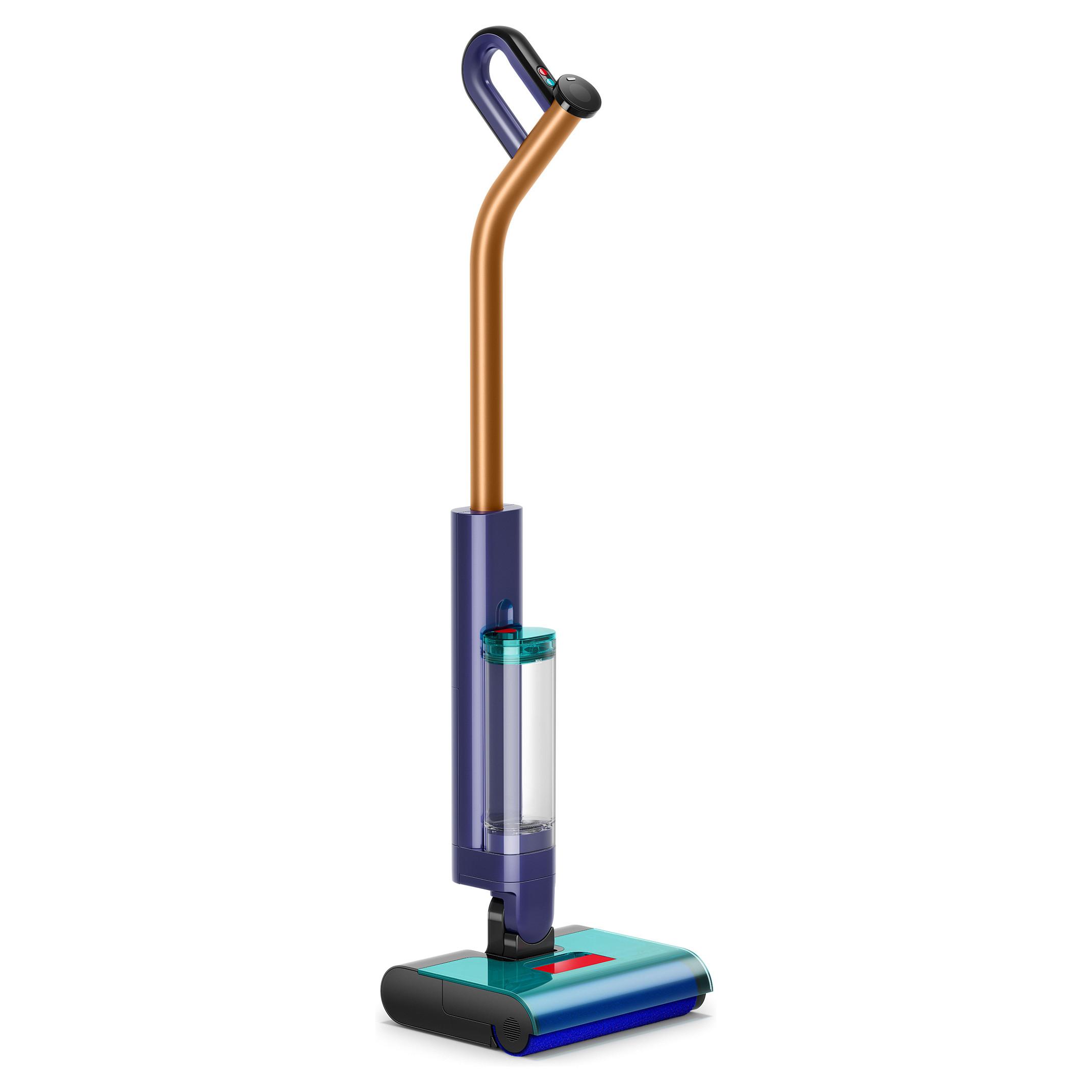 Dyson Clean+Wash Hygiene - Elektrisk moppe - stav - uden pose - ledningsfri - prøjsisk blå/kobber