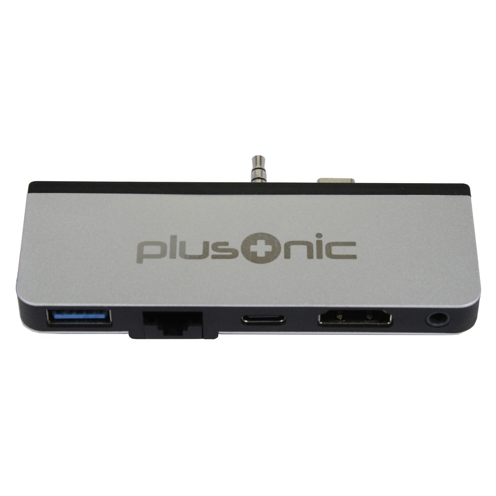 Dockinghub til Microsoft Surface Go 5-i-1 - USB 3.0/HDMI/RJ45/USB-C/AUX