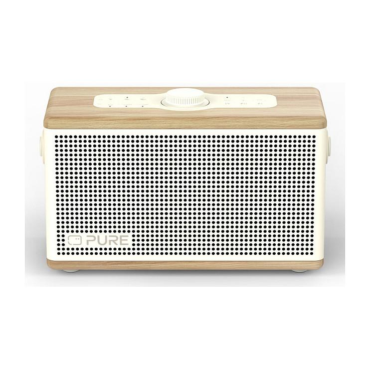 Bærbar Bluetooth-højttaler Pure Classic Aura - hvid/eg