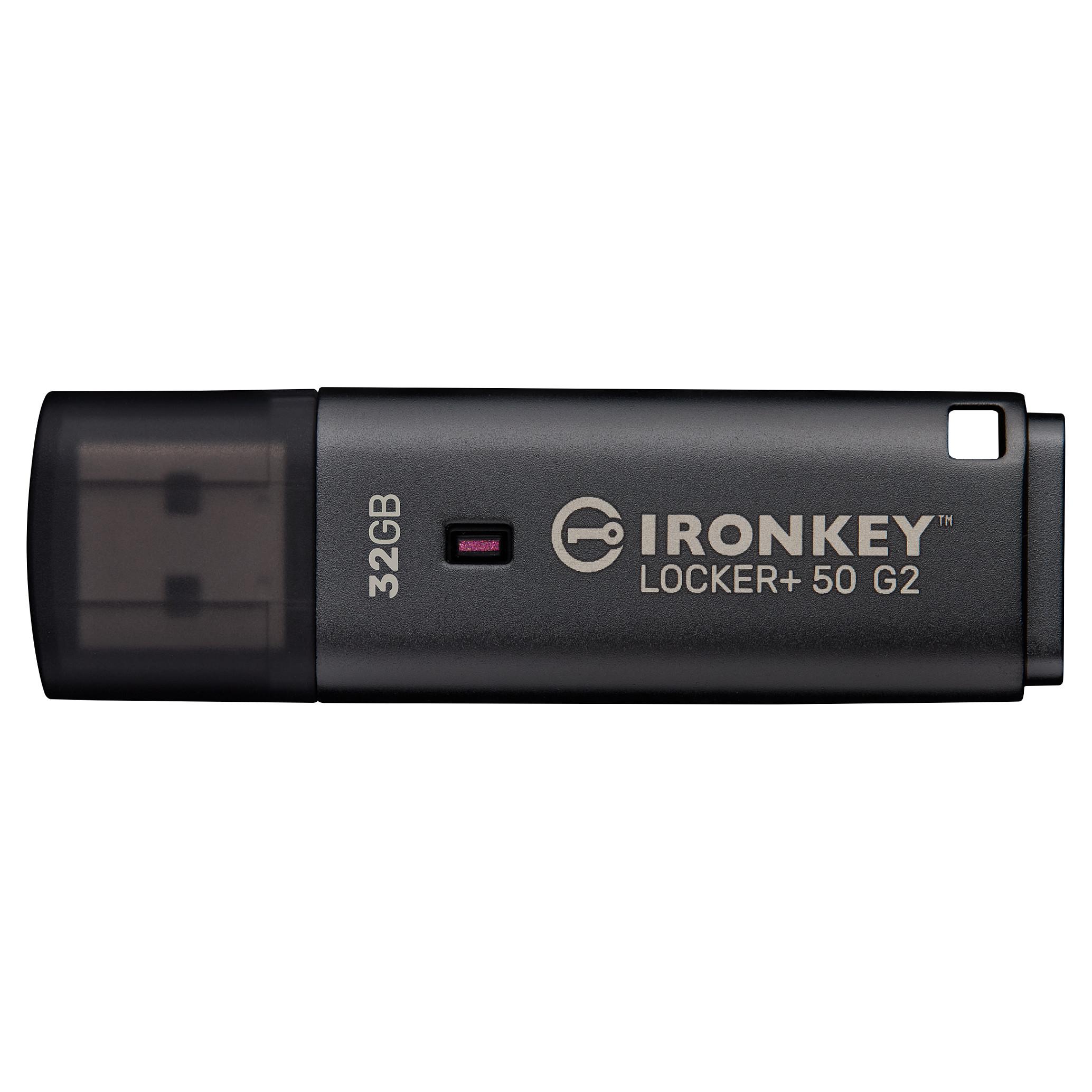 Kingston Technology IronKey Locker+ 50 G2 32GB 3.2 Gen 1 USB stick Sort
