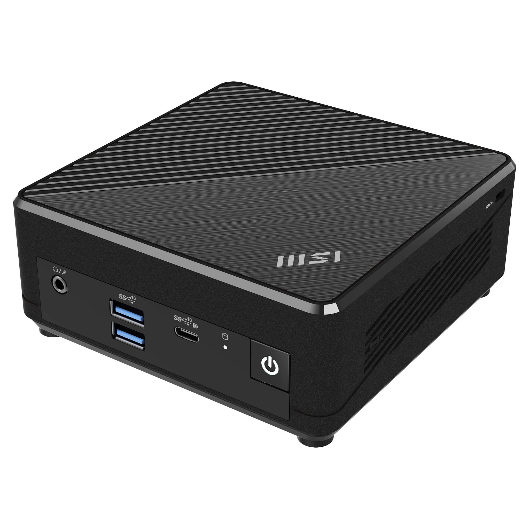 MSI Cubi N ADL 002BEU - Barebone - mini PC 1 x Celeron N100 / op til 3.4 GHz - UHD Graphics - Gigabit Ethernet - sort