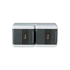 Schuko-stikkontakt JUNG 8220KINAW NA