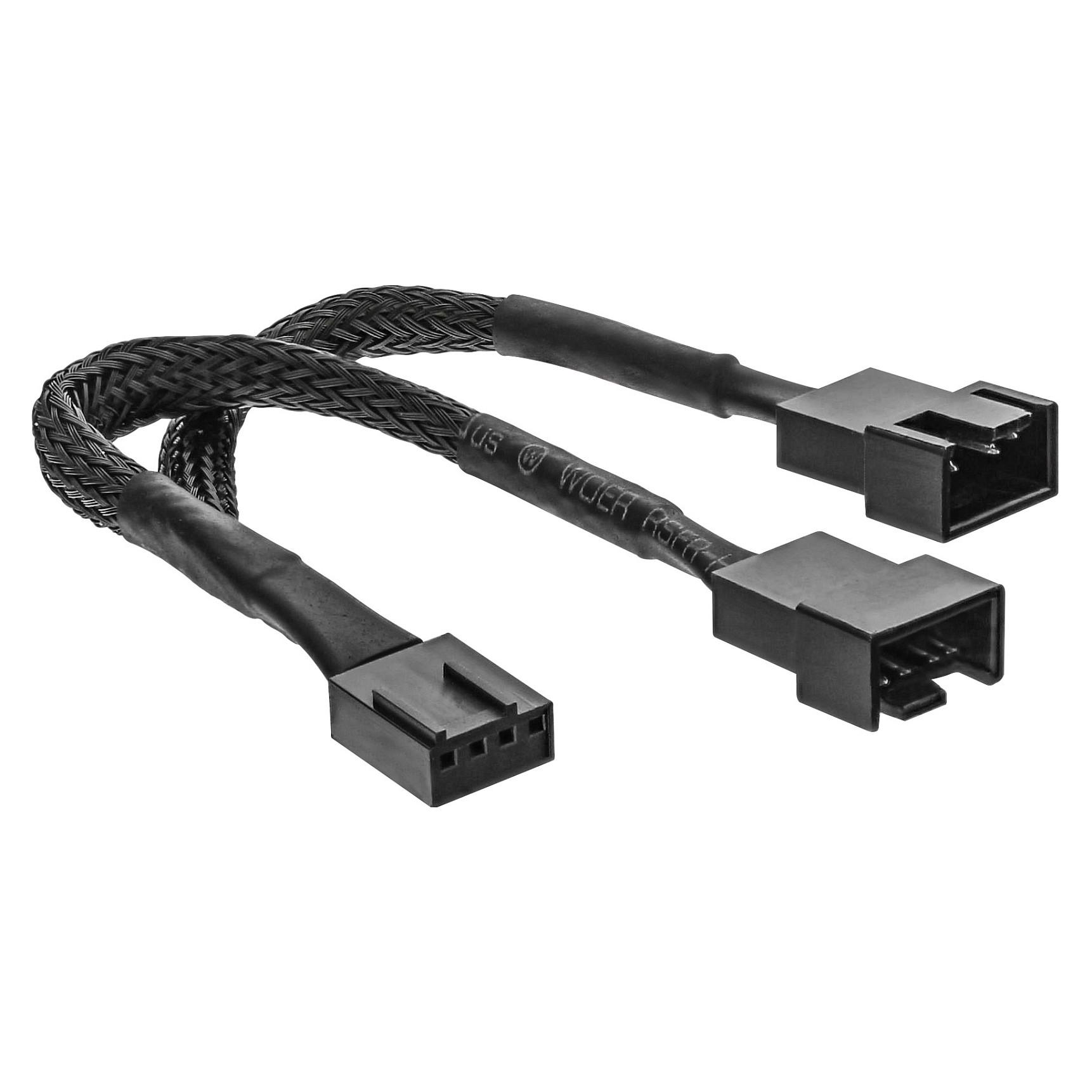 InLine 33328Y, 0,15 m, 4-pin PWM, 2 x 4-pin PWM, Hanstik, Hunstik, Lige