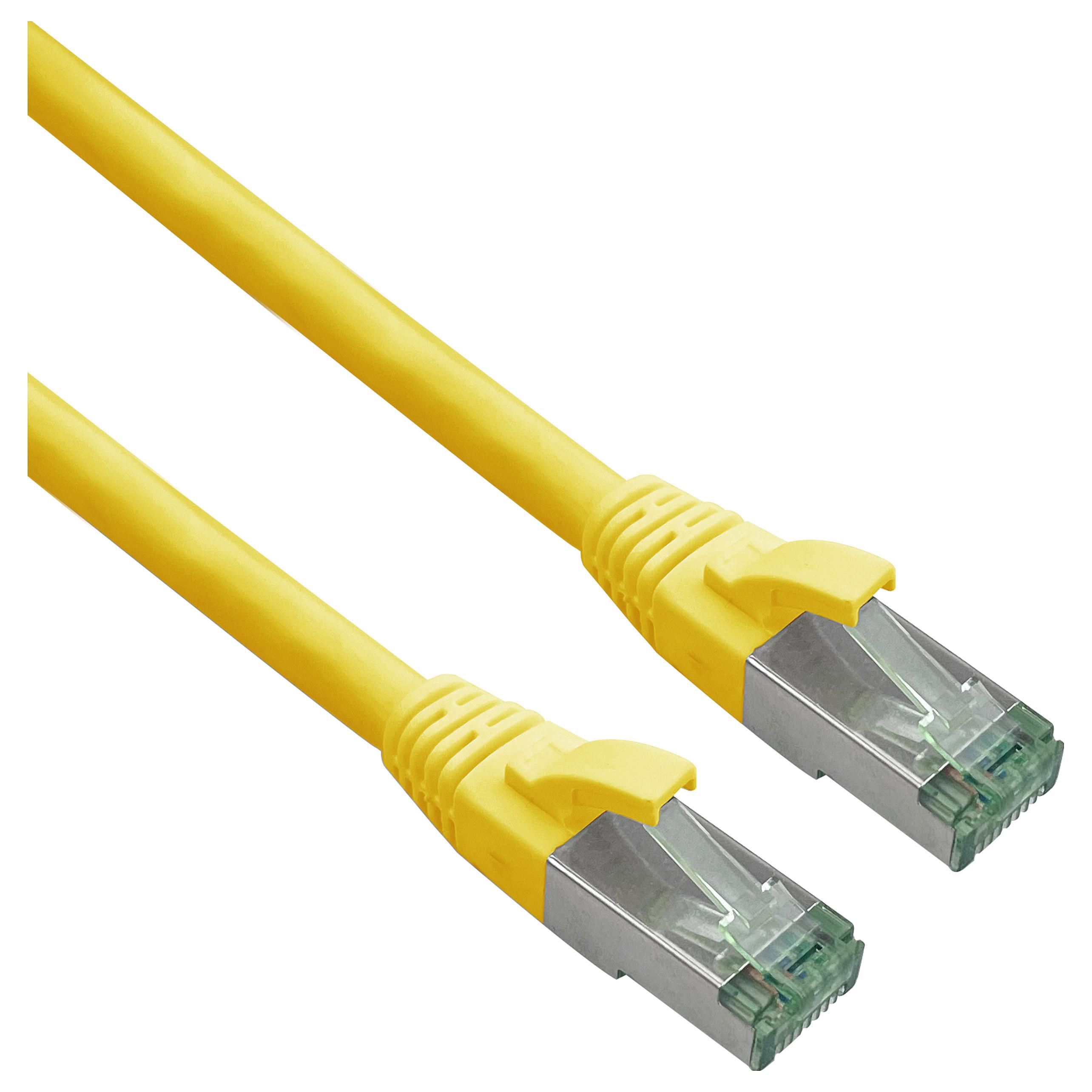 Netværkskabel Helos 363702 Cat7 RJ-45 0,15 m - grøn/gul