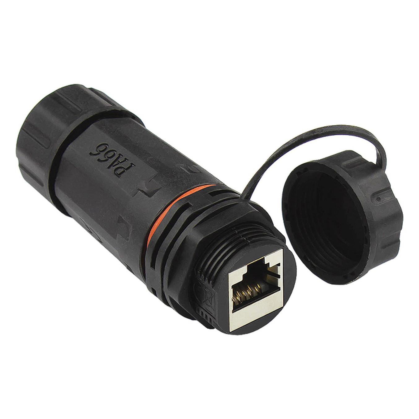 RJ45-kobling econ connect ODC-06 Outdoor Cat.6A IP68 - sort