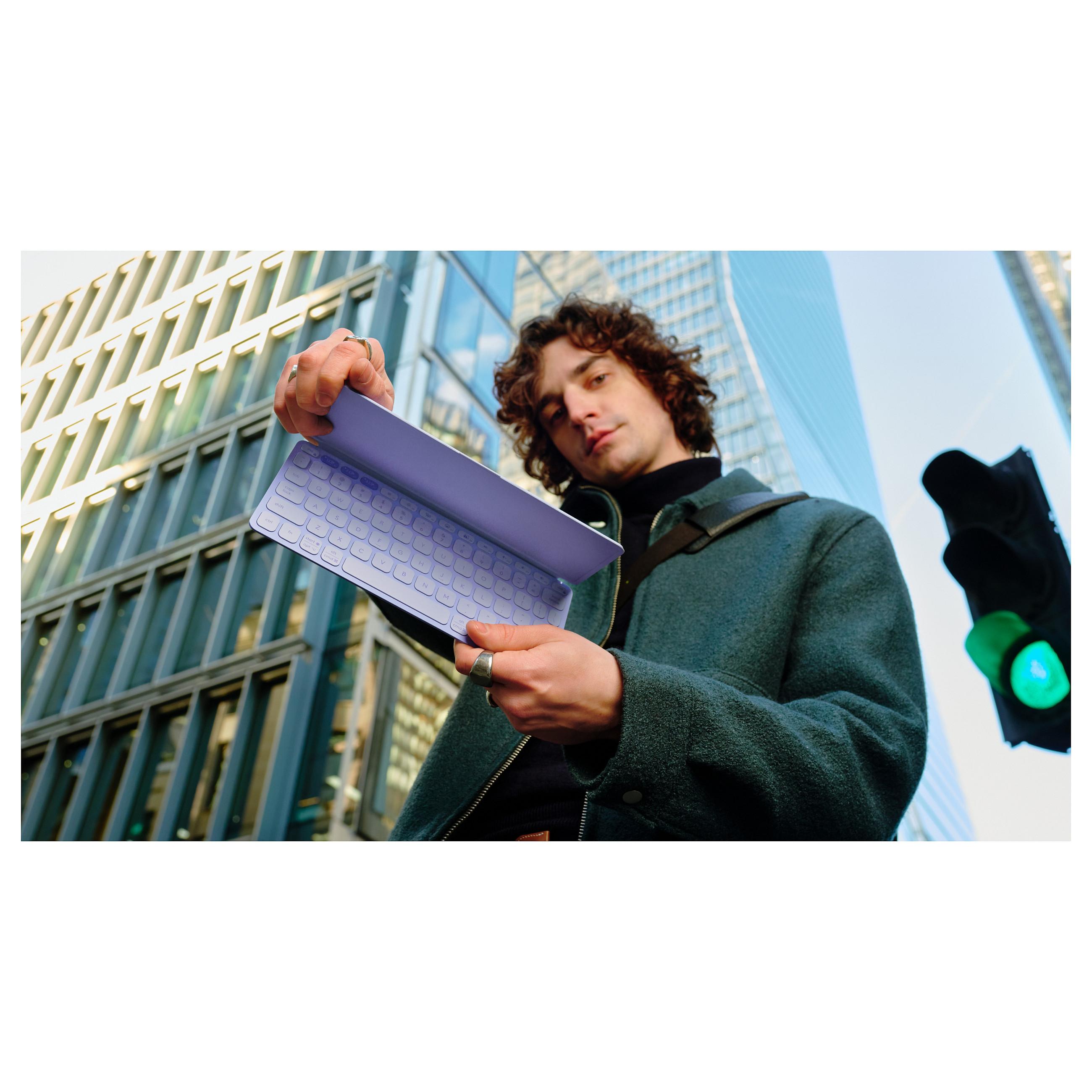 Trådløst tastatur Logitech Keys-To-Go 2 - Lilac INTNL-948 (US)