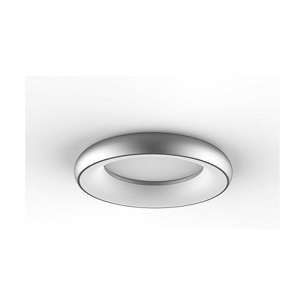 LED-rundlampe Synergy 21 Donut neutralhvid sølv 25 W