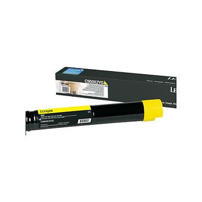 Lexmark Tonerkassette gul, 22.000 sider, høj kapacitet C950X2YG Modsvarer: N/A