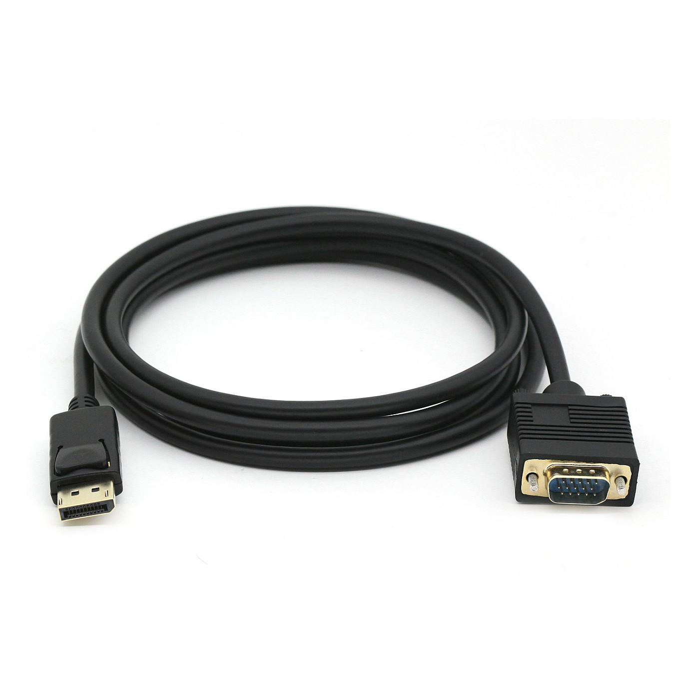 DisplayPort til VGA-kabel Equip 119338 - 2 m, sort