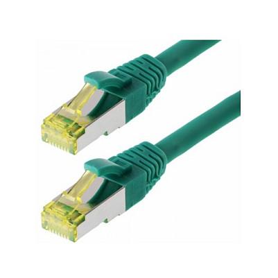 Patchkabel Helos Cat.6a S/FTP RJ-45 20 m - grøn