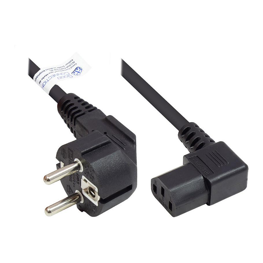 Strømkabel econ connect P0131-S030 - CEE 7/7 til C13, 3 m