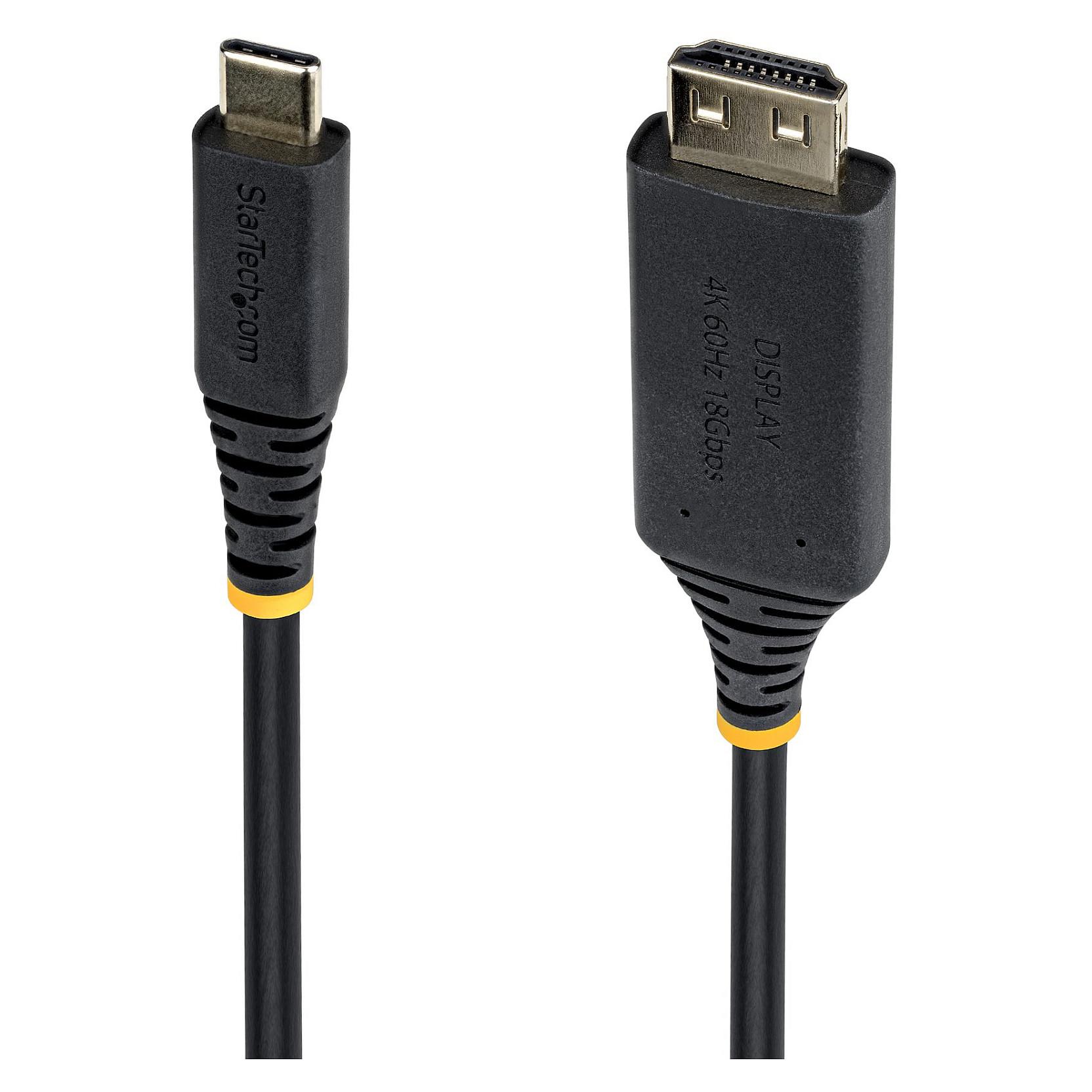 StarTech.com 2M-USBC-HDMI-4K60-G videokabel adapter USB Type-C HDMI Type A (Standard) Sort