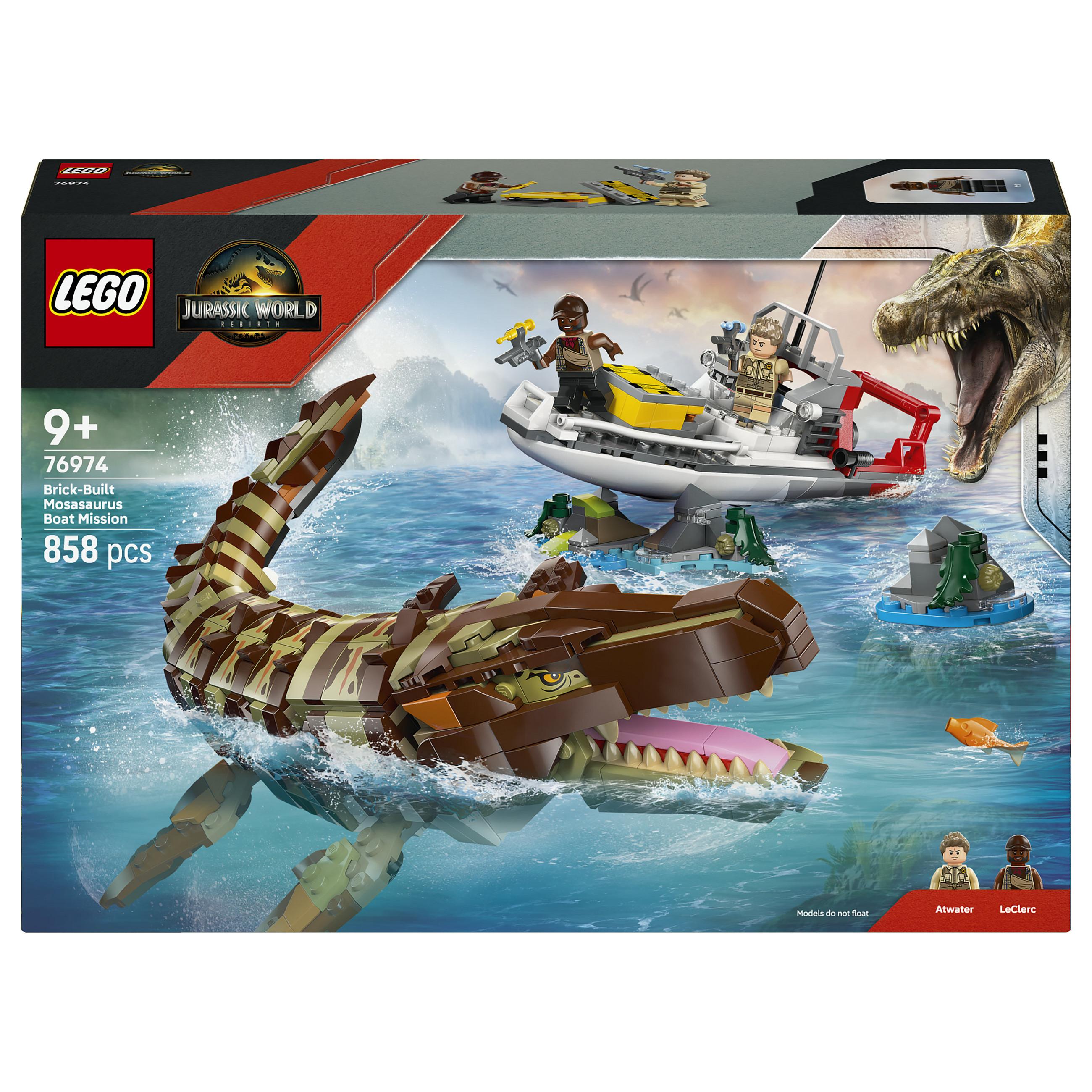 LEGO Jurassic World 76974 - Bådmission: Klodsbygget mosasaur - GEEKD.dk