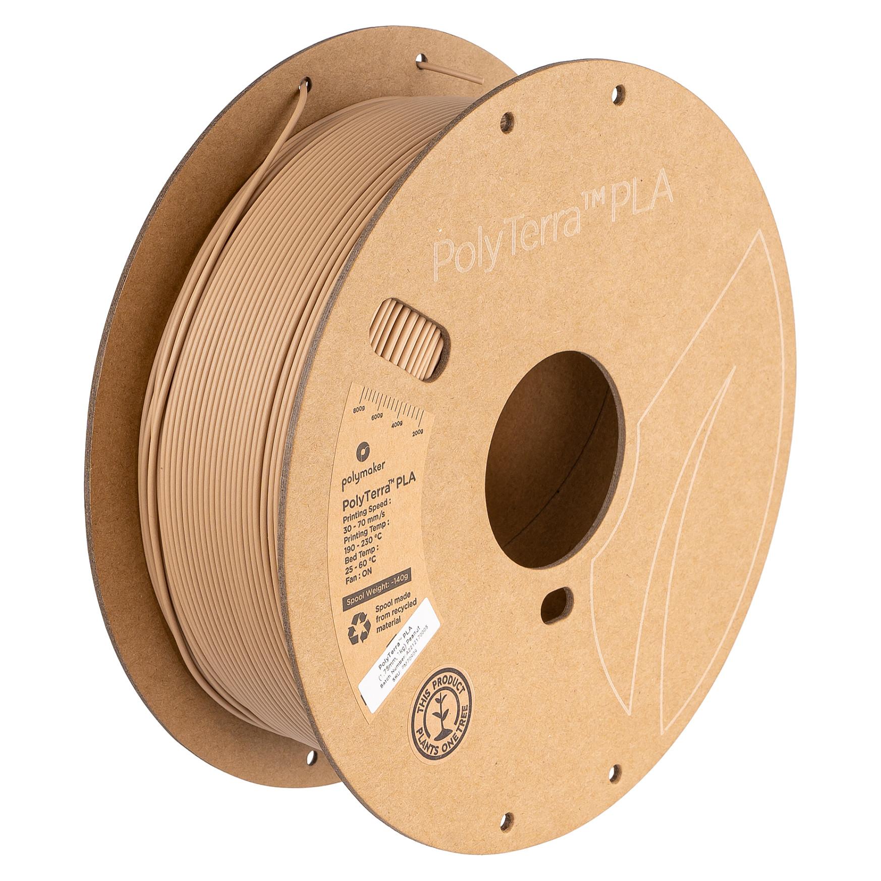 Polymaker Polymaker PolyTerra PLA - Peanut - 1,75mm - 1kg 6938936709091 Modsvarer: N/A