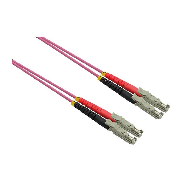 Fiberoptisk duplexkabel ROLINE OM4 LSH/LSH 5 m - violet